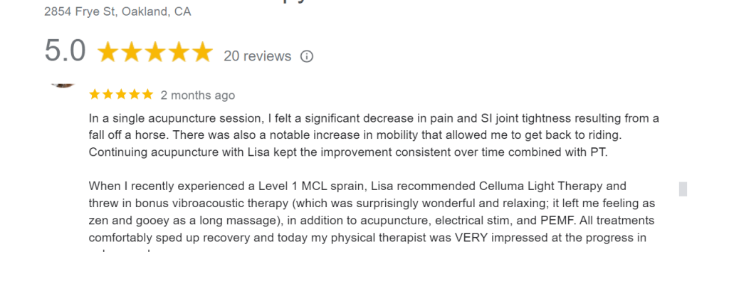 Acupuncture LED Light therapy review